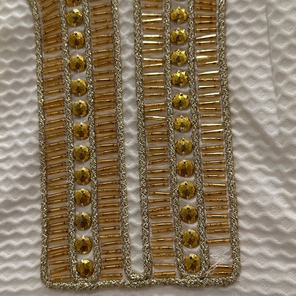 🤍🌟Lilly Pulitzer Eliot Resort White Gold Beaded🌟🤍 - Picture 2 of 5